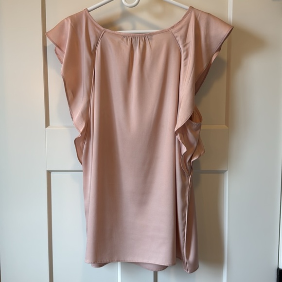 WHBM Pink Ruffled Blouse - Picture 4 of 7